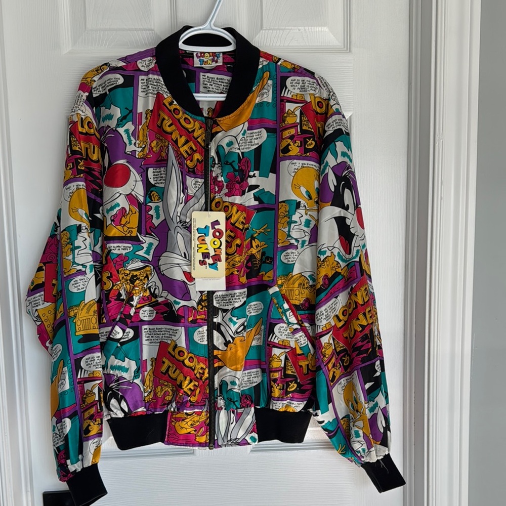 Rare Vintage Looney Tunes Colorful Graphic Jacket